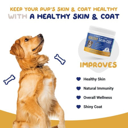 natural skin and coat supplements for dogs